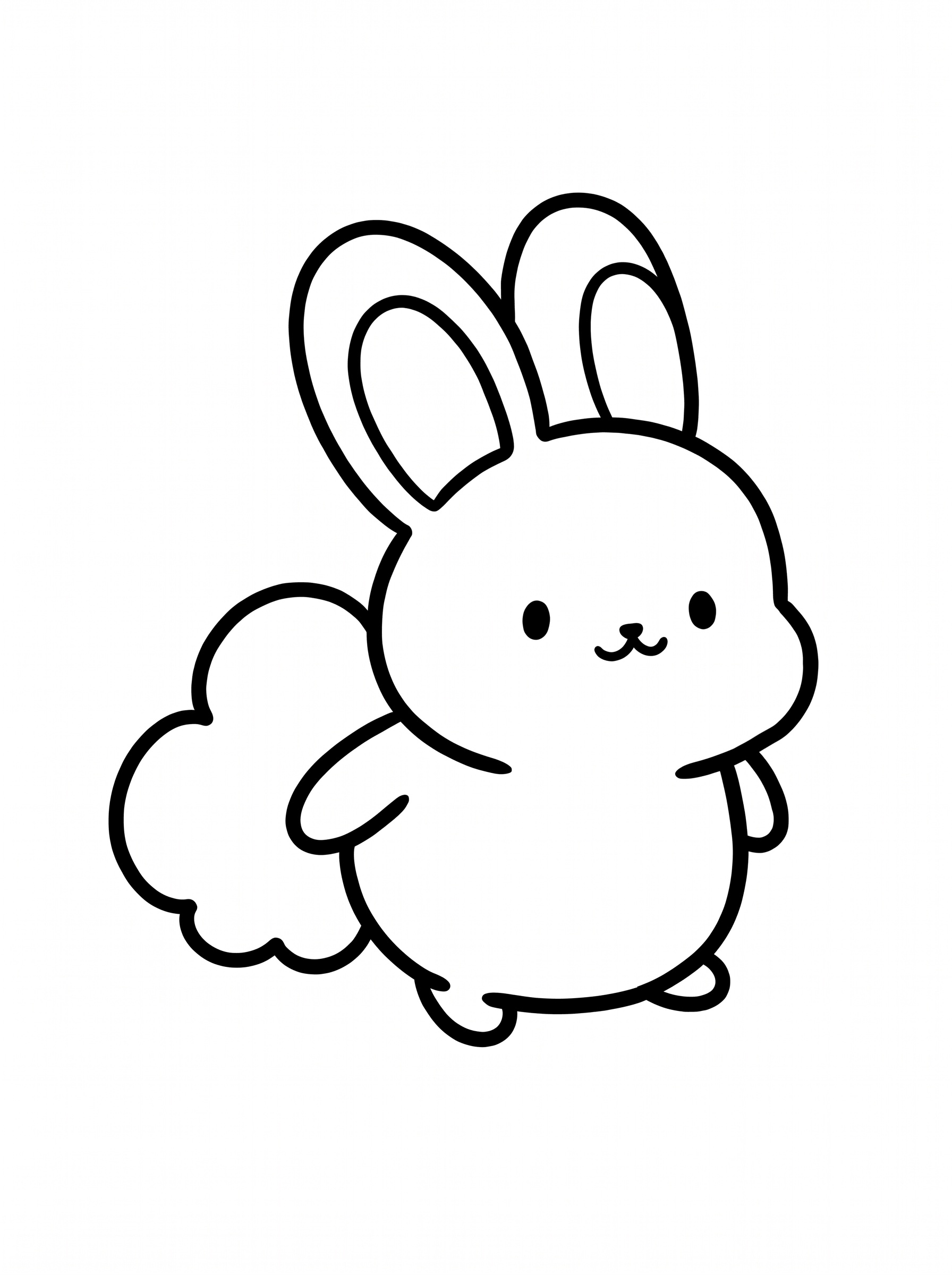 うさぎ 2の塗り絵