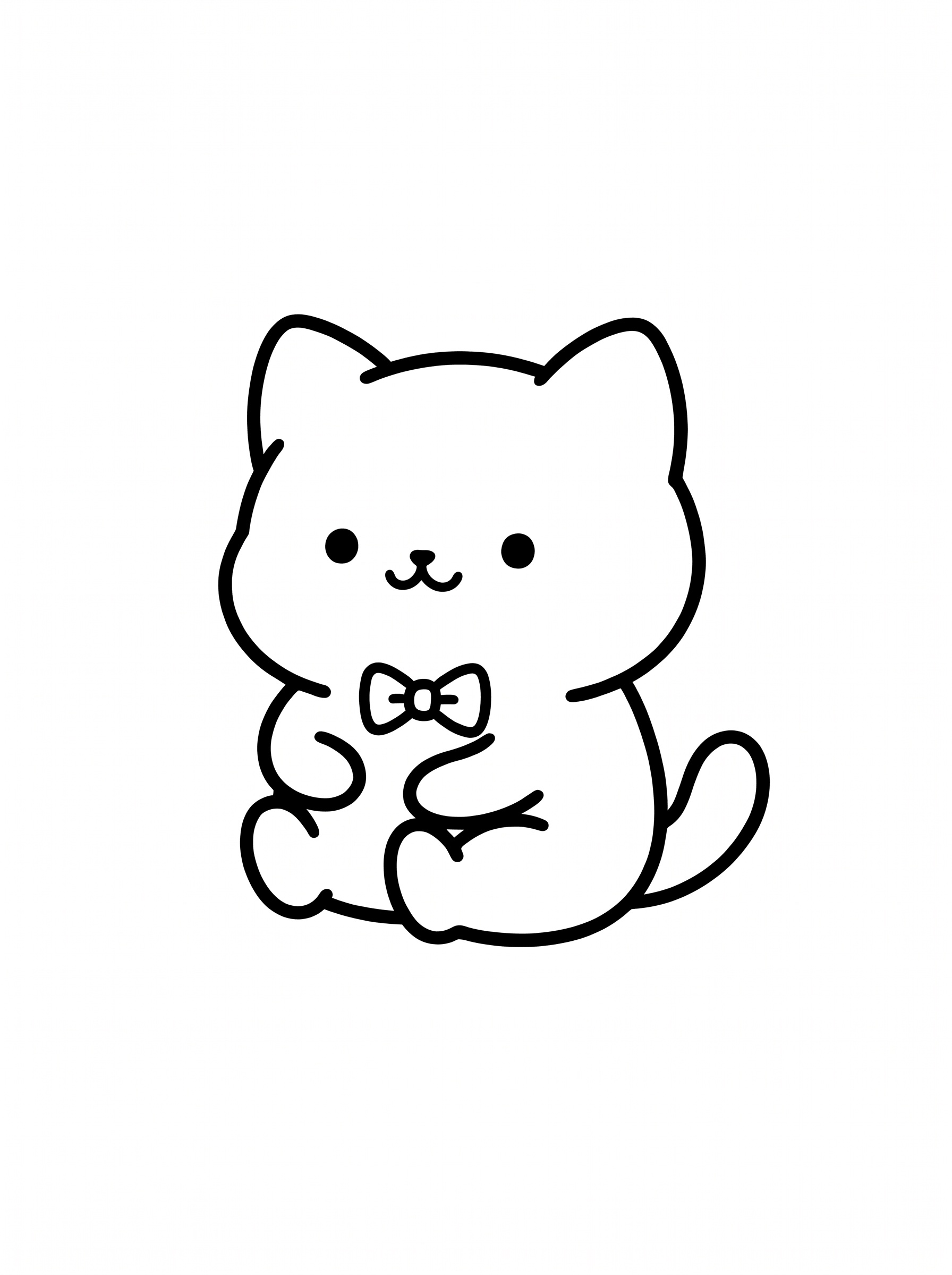 猫 1の塗り絵