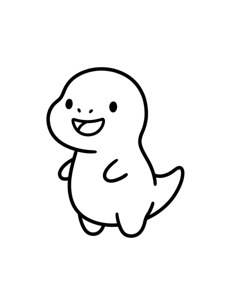 Ausmalbild Dinosaurier 3