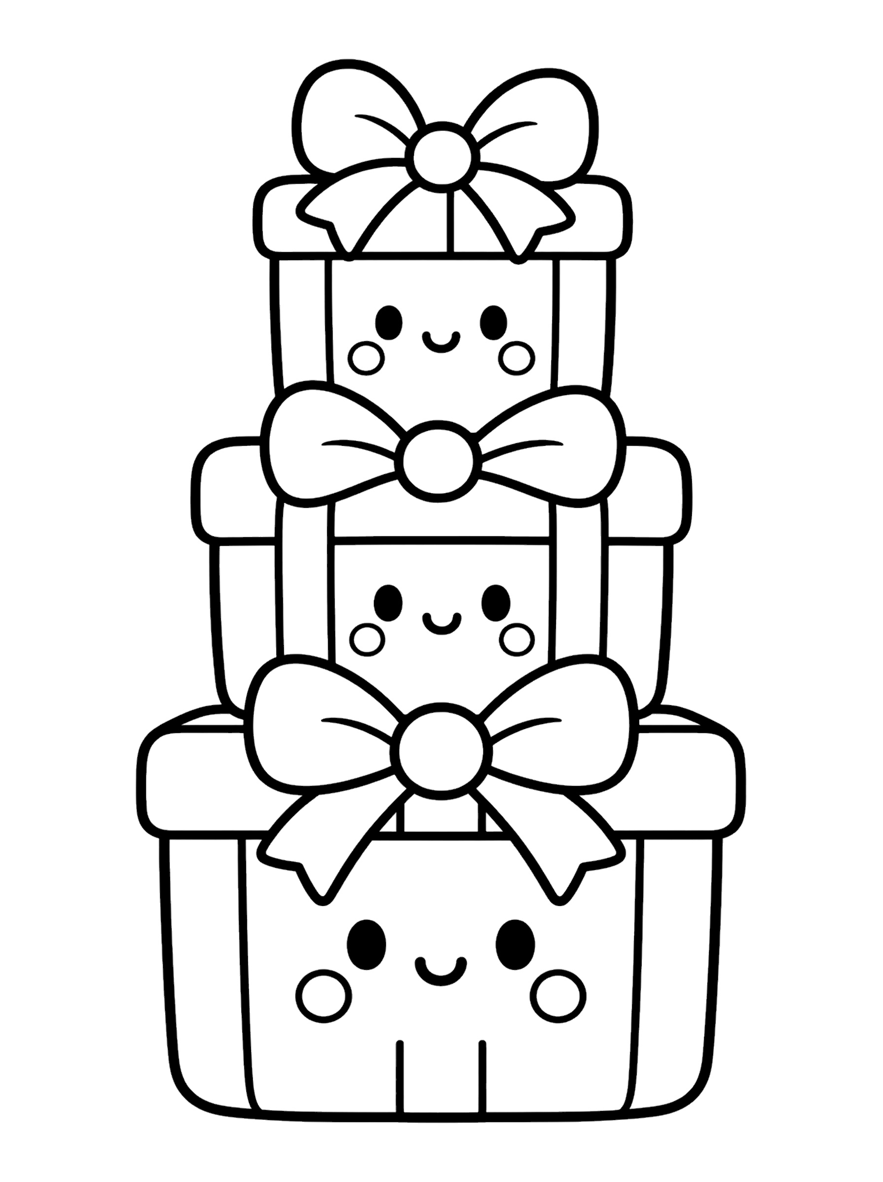 Ausmalbild Geschenk 1