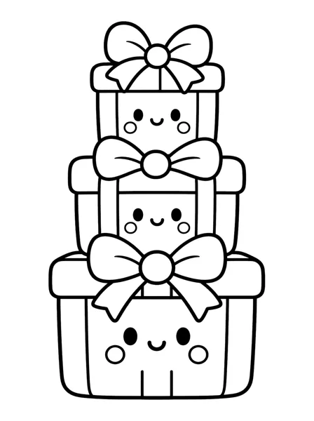 Present 1 coloring page
