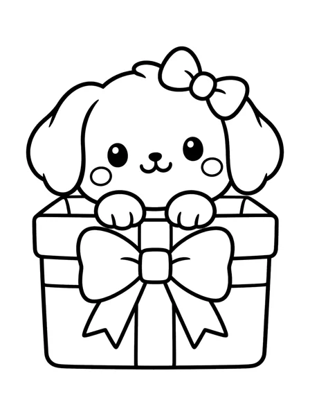 Present 2 coloring page
