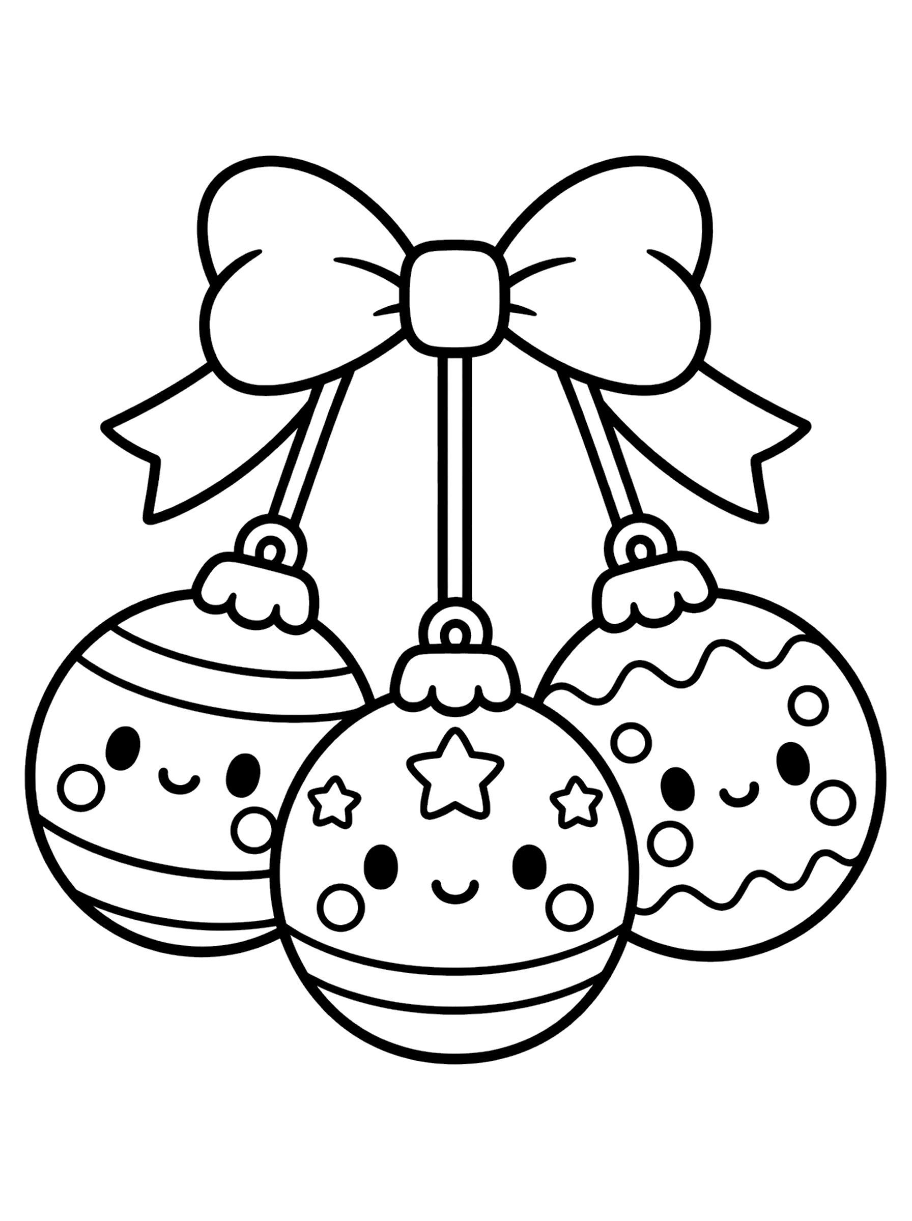 Dibujo de Adorno navideño 1 para colorear