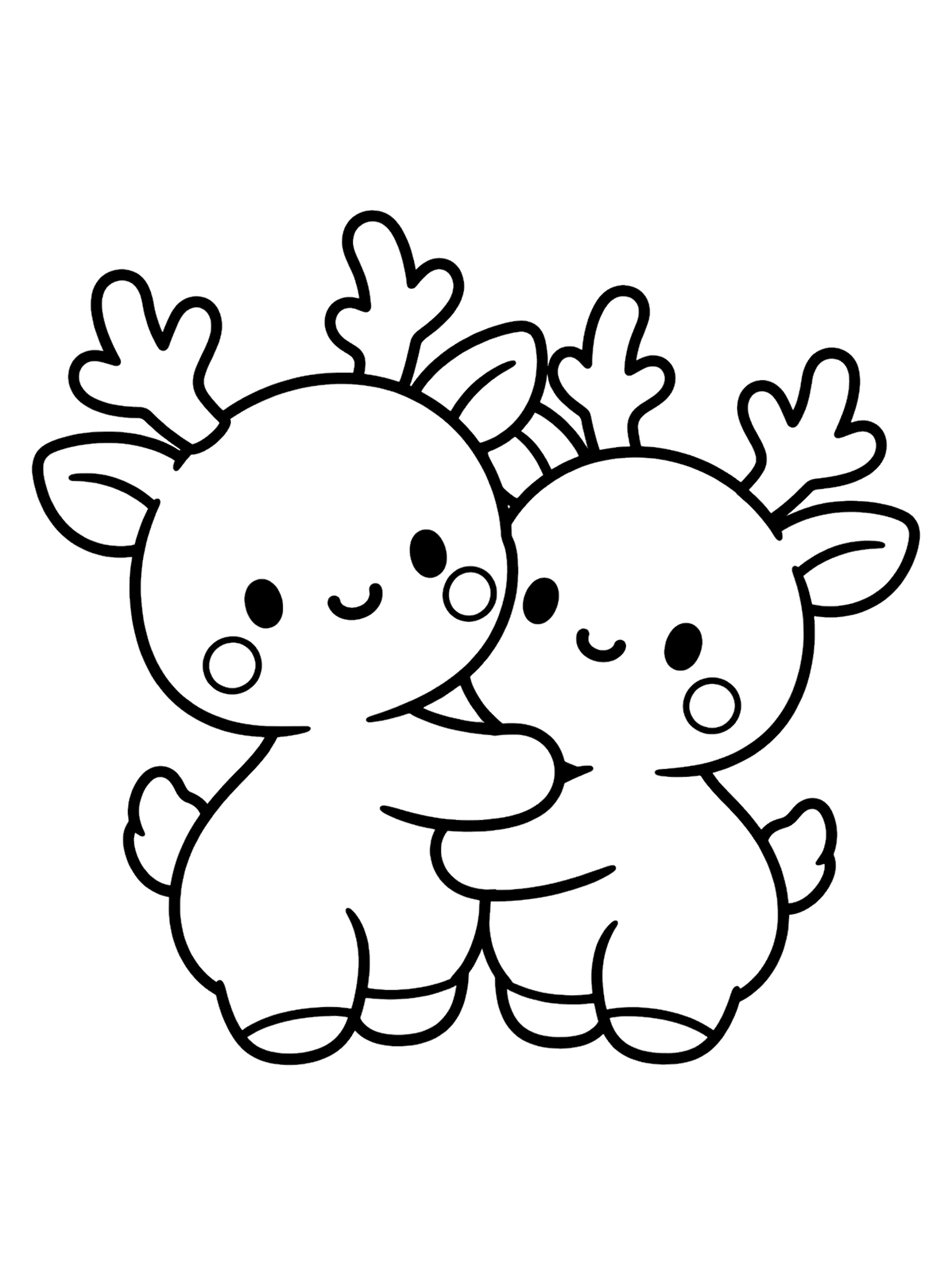 Coloriage Renne 3