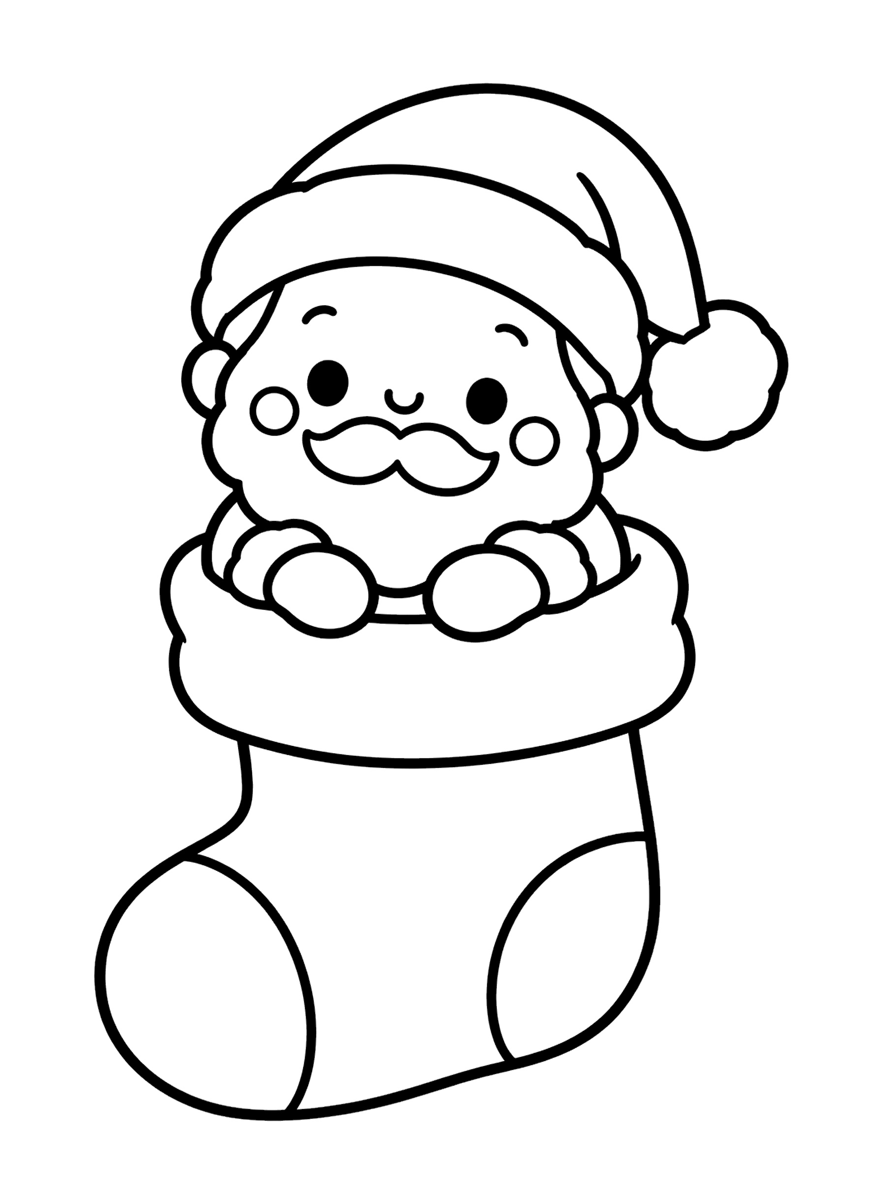 Coloriage Père Noël 4