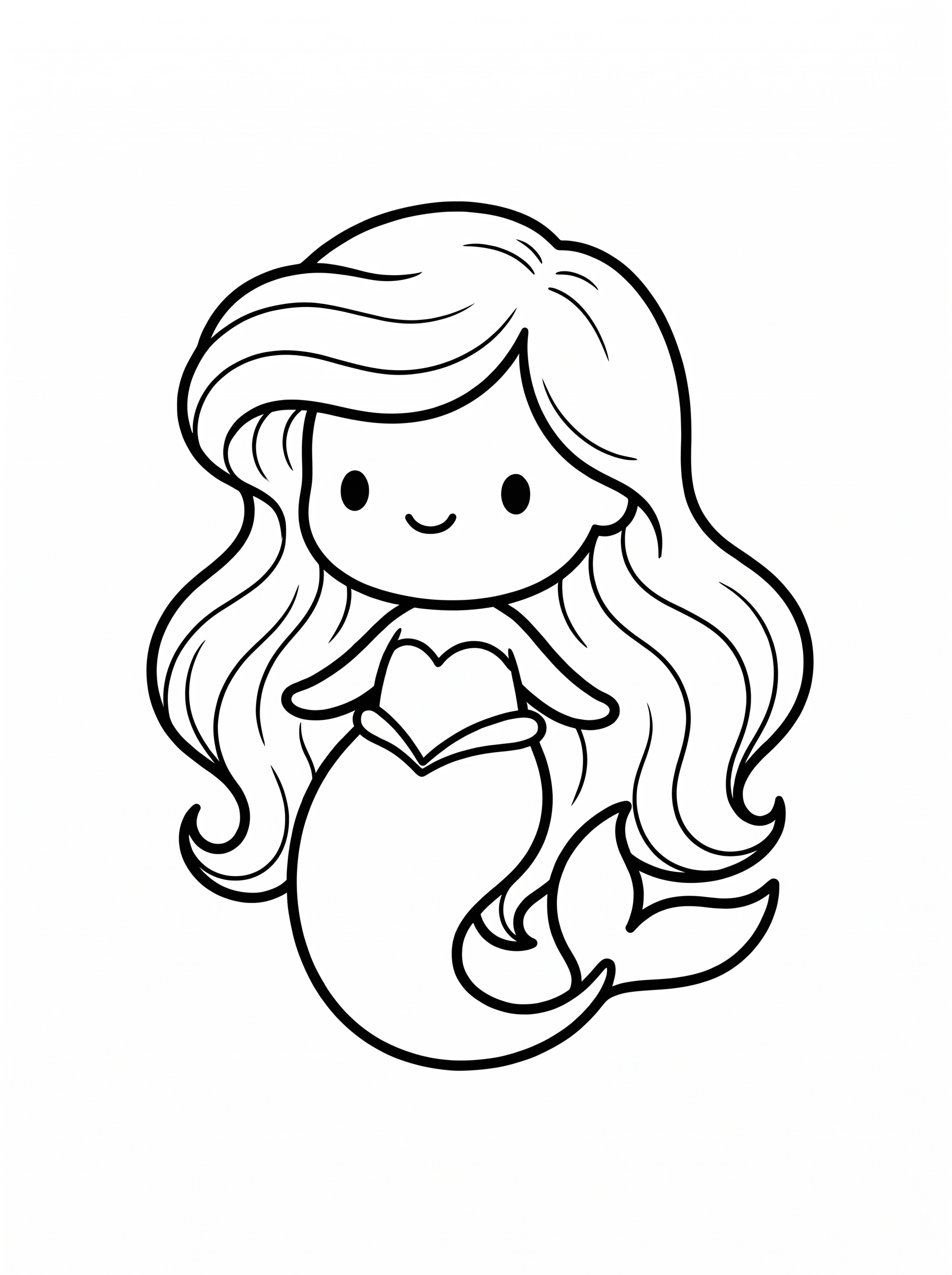 Dibujo de Sirena para colorear