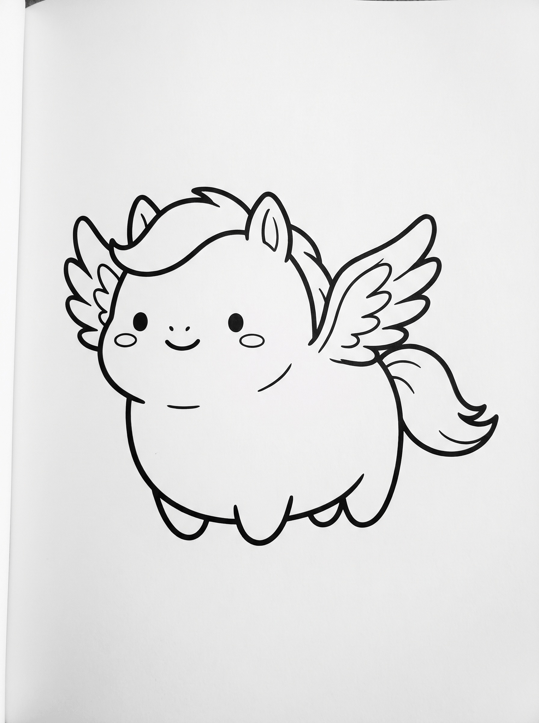 Coloriage Pégase