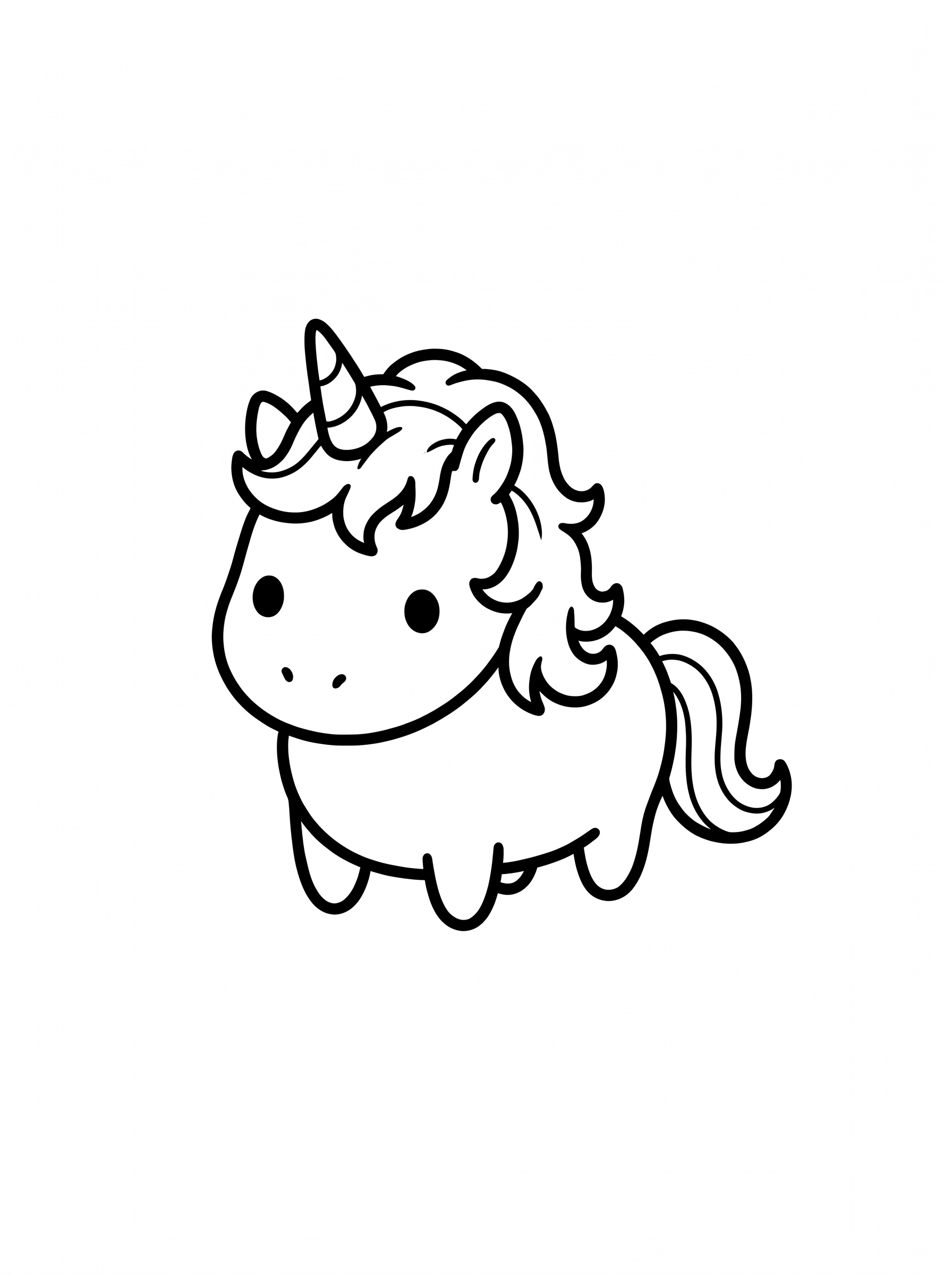 ユニコーンの塗り絵