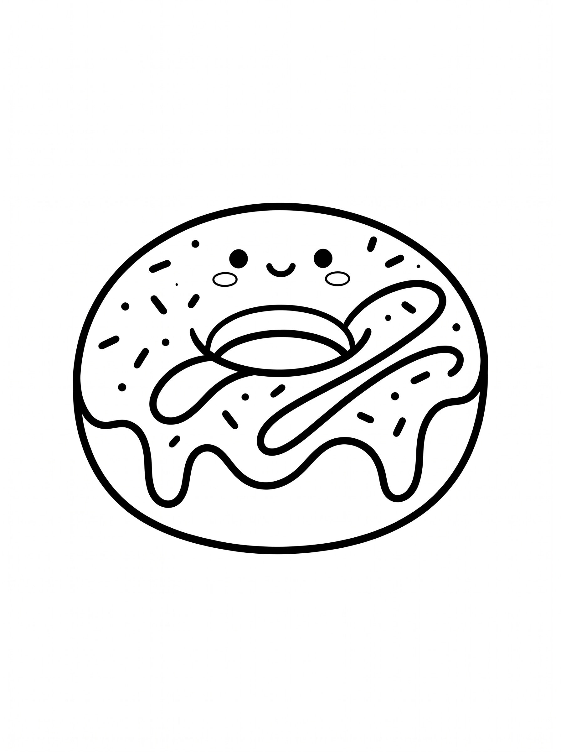 Coloriage Donut