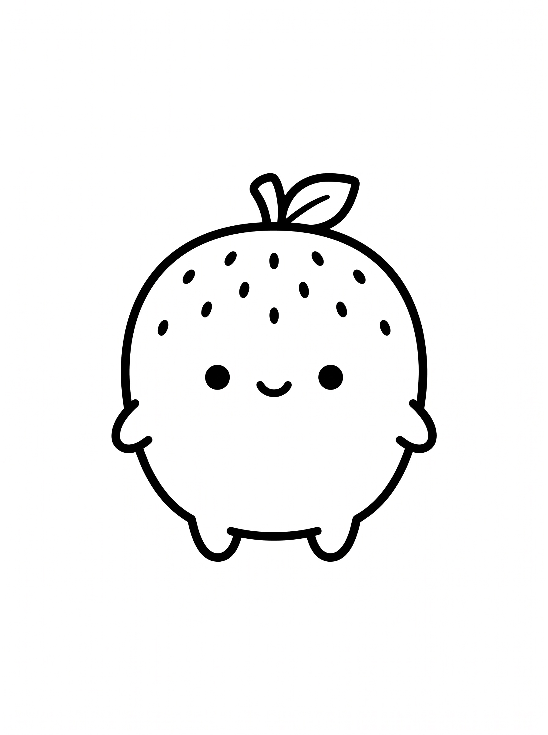 Fruit coloring page