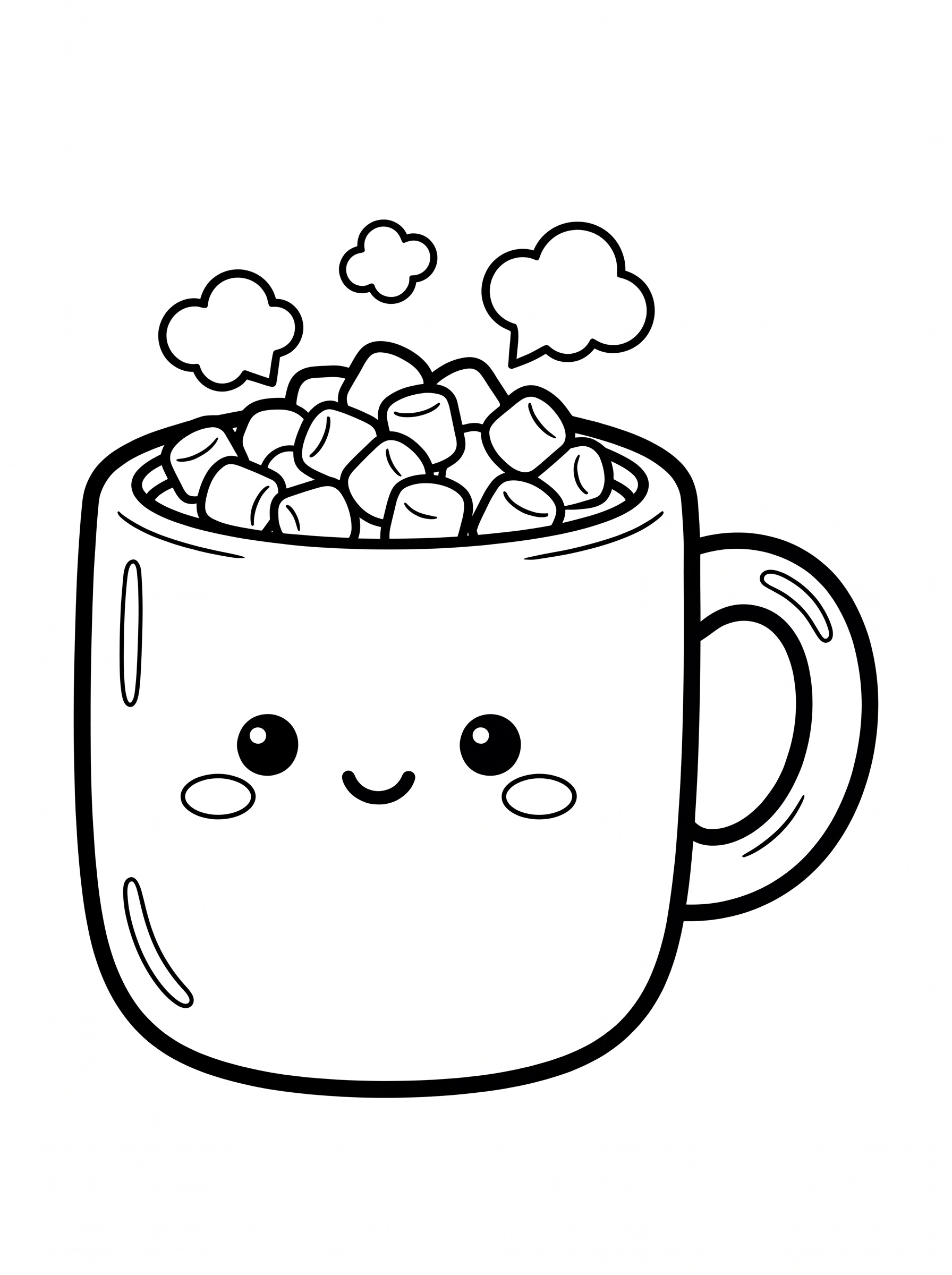 Dibujo de Chocolate caliente para colorear