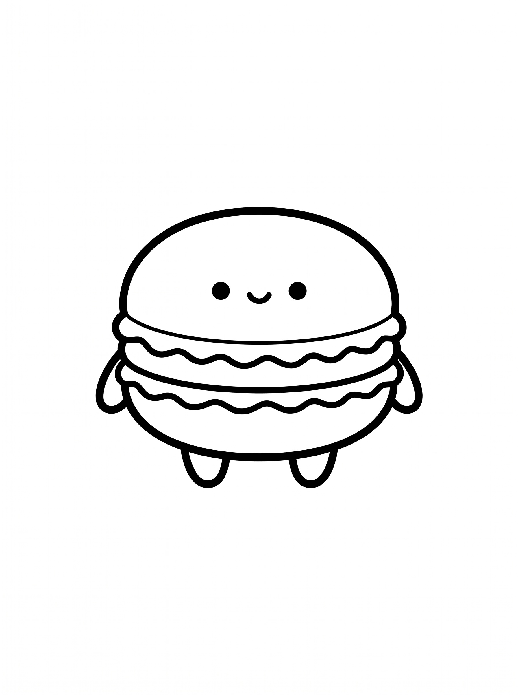 Dibujo de Macaron para colorear