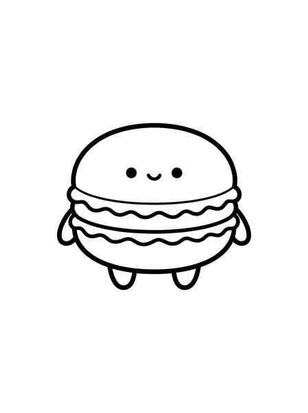 Coloriage Macaron