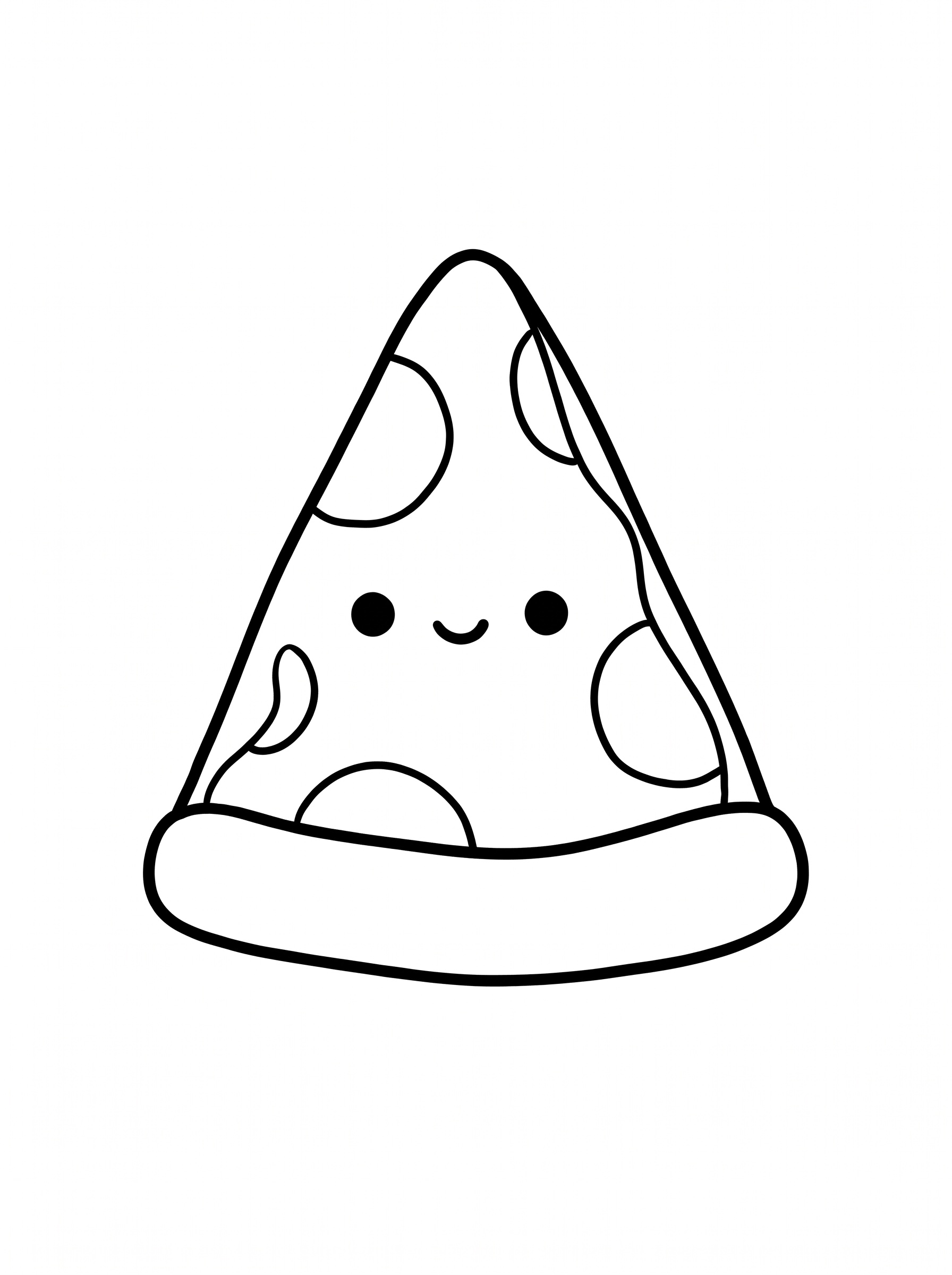 Desenho de Pizza para colorir