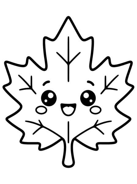 Coloriage Feuilles d’automne 1