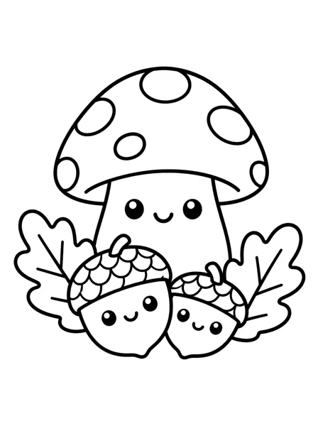 Coloriage Feuilles d’automne 3