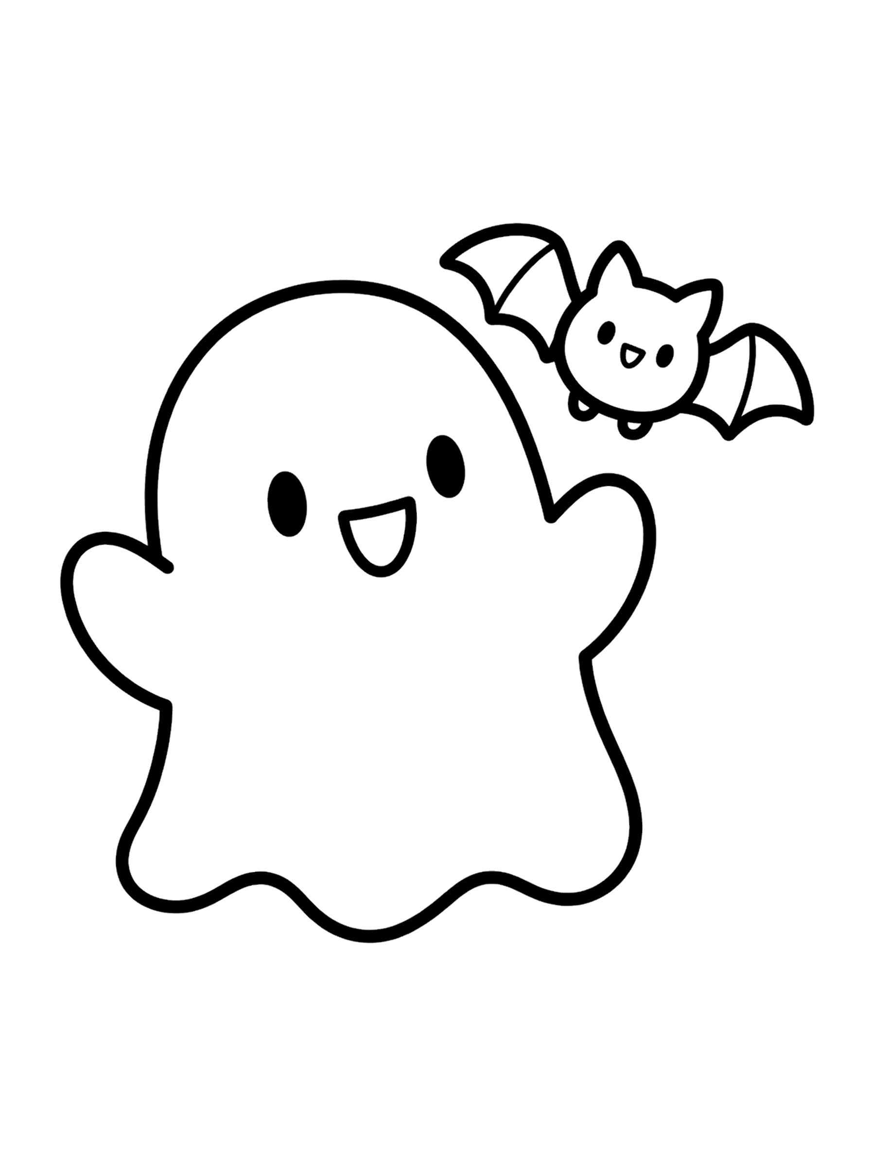 Ghost 3 coloring page