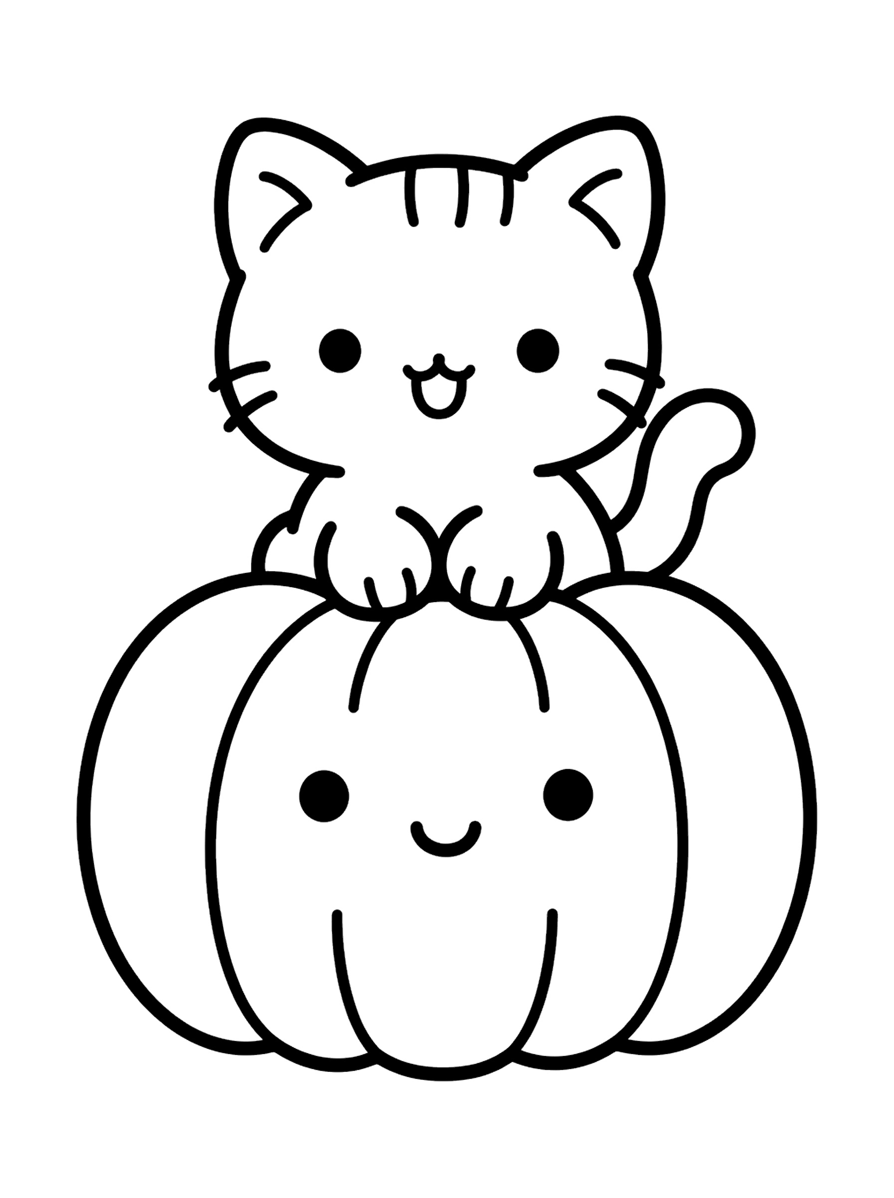 Dibujo de Calabaza 4 para colorear