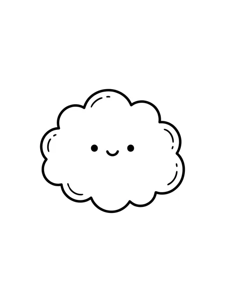 雲の塗り絵