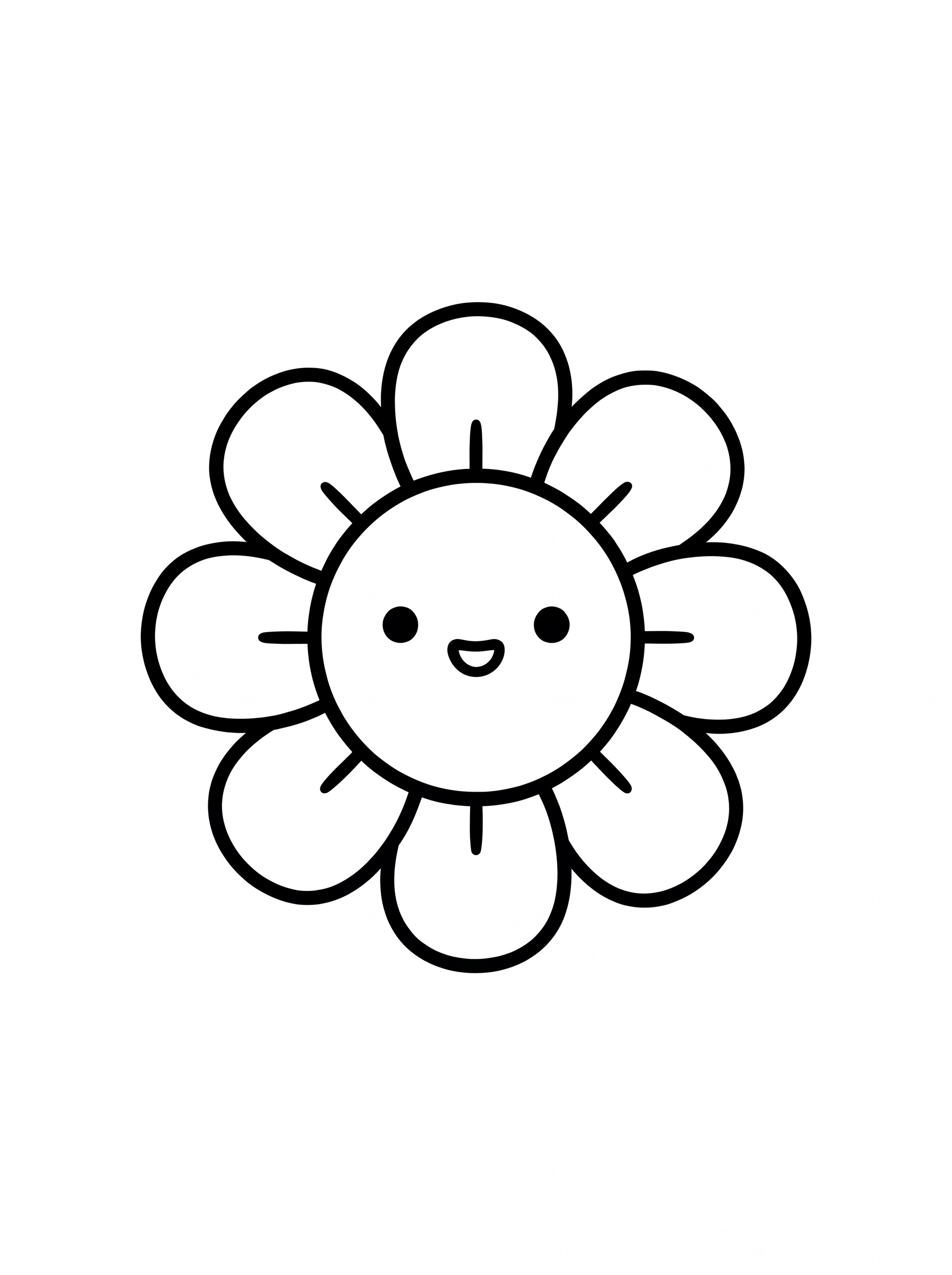 Desenho de Flor para colorir