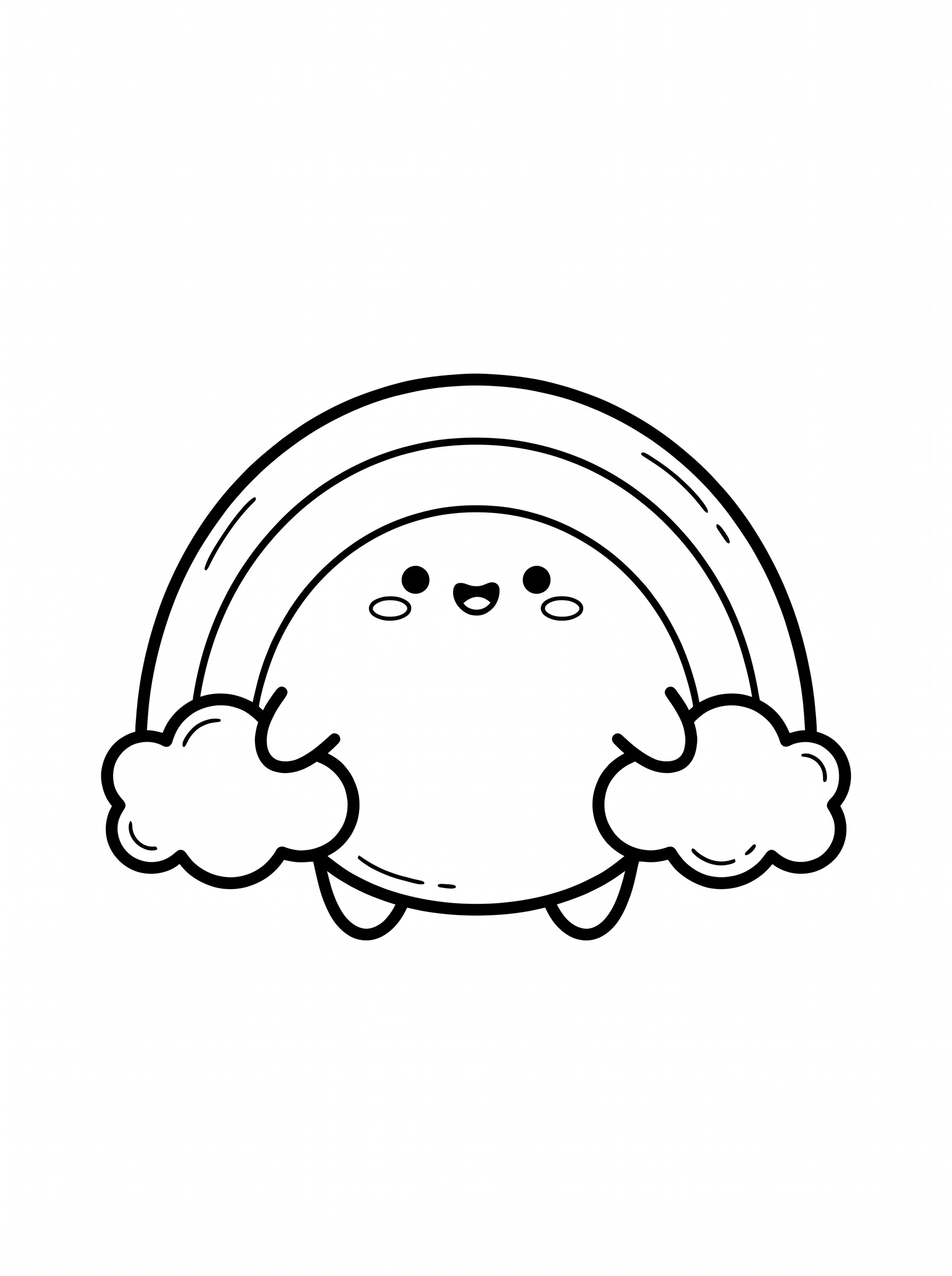 Coloriage Arc-en-ciel