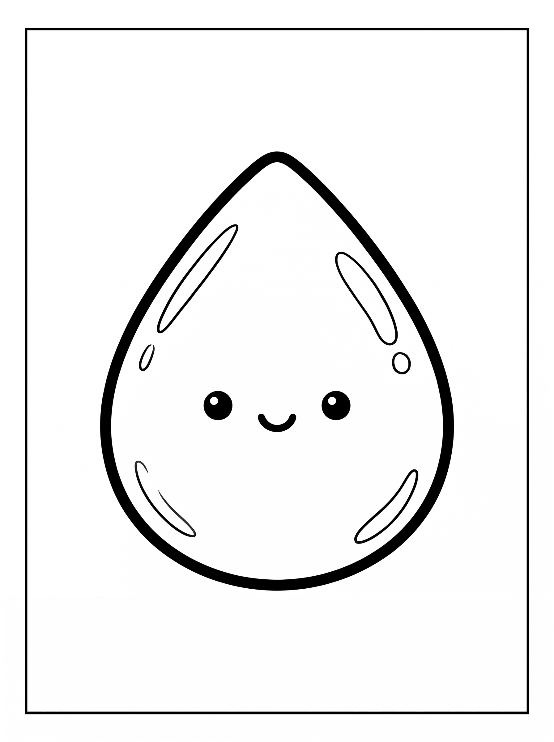 Raindrop coloring page