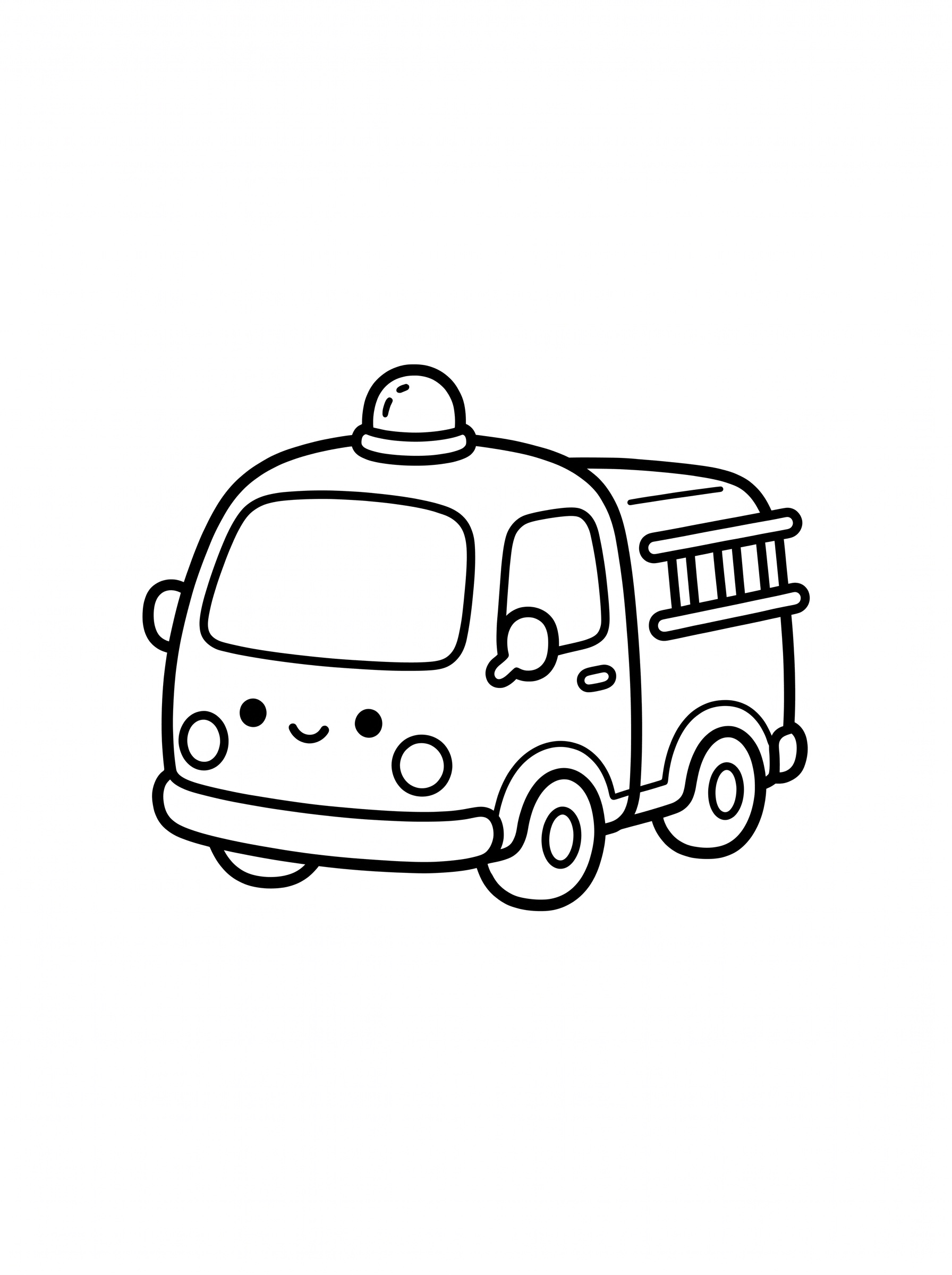 消防車の塗り絵