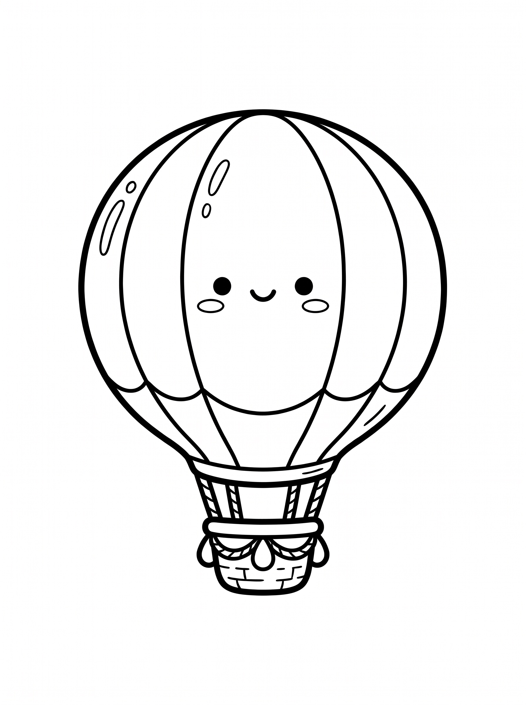 気球の塗り絵